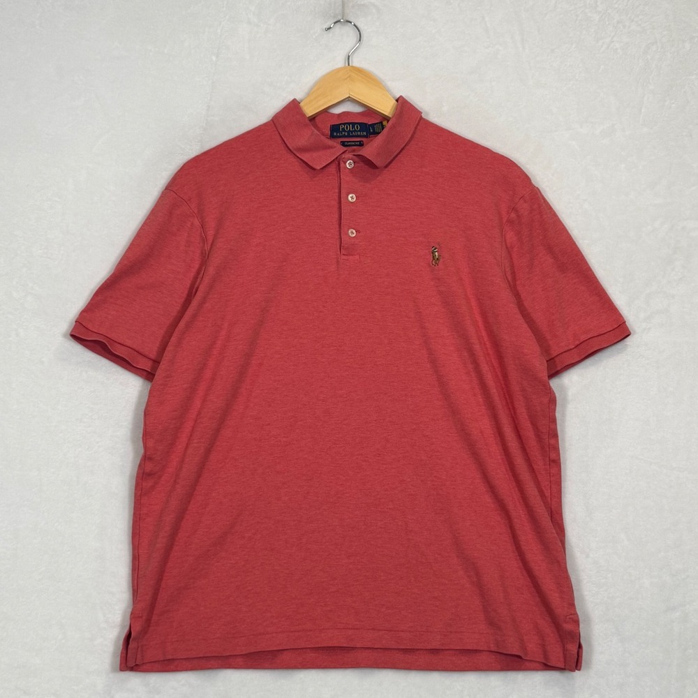 Polo Ralph Lauren Red Short Sleeve Polo Shirt Large